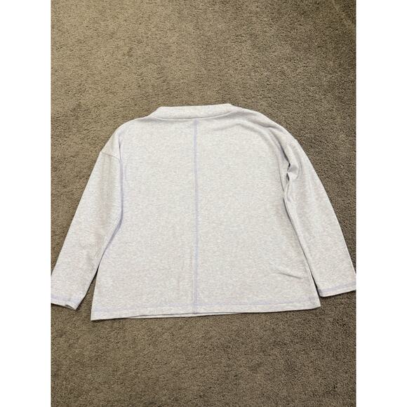 T by Talbots Women’s Pullover Large Petite NWOT Purple Pink Long Sleeve - Picture 2 of 9